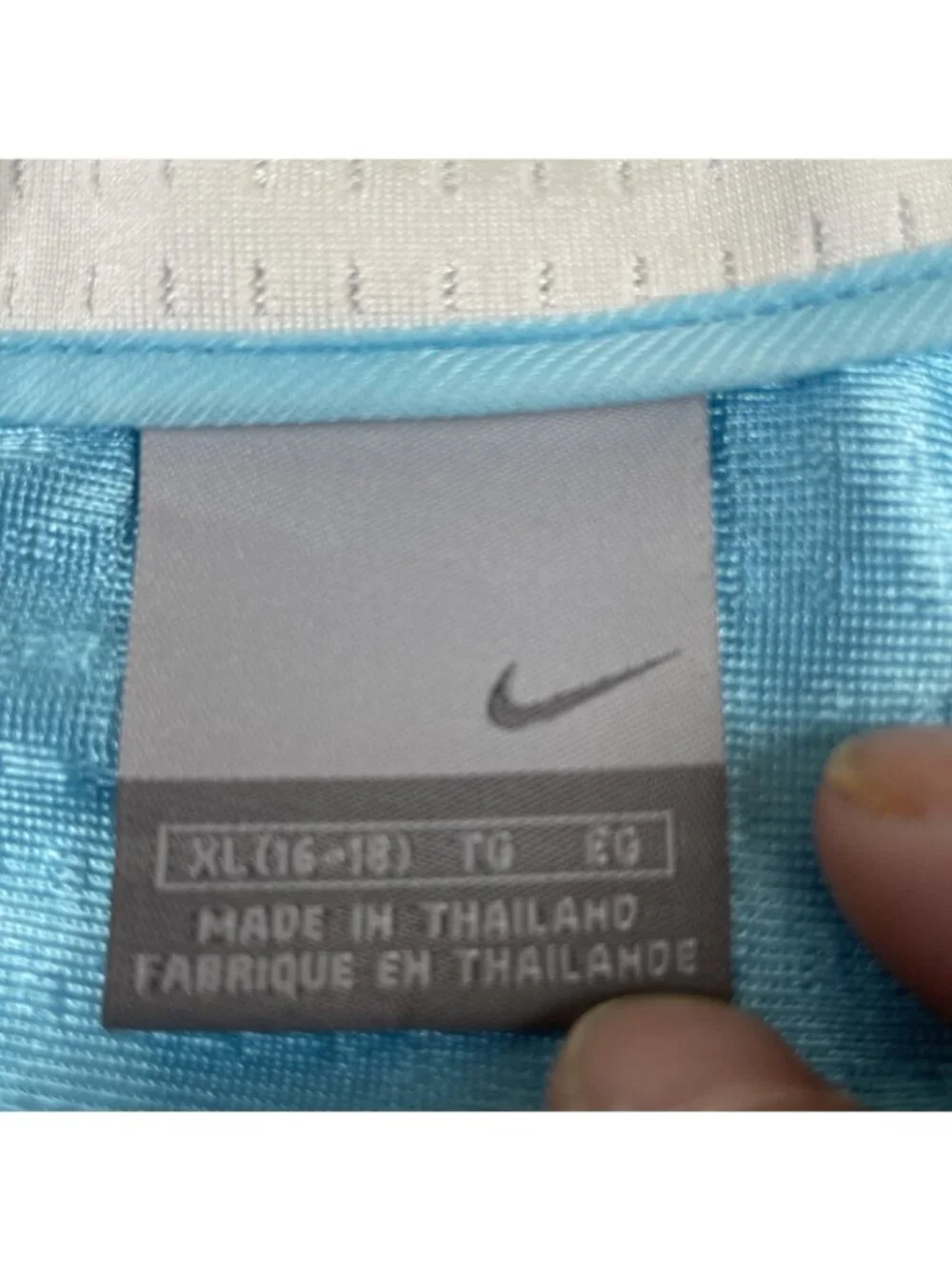 Nike Birdseye Mesh Training Jacket Women’s XL 16-18 Full Zip Track Blue White